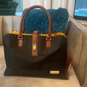 Samantha Brown Black and Brown Travel carry on bag